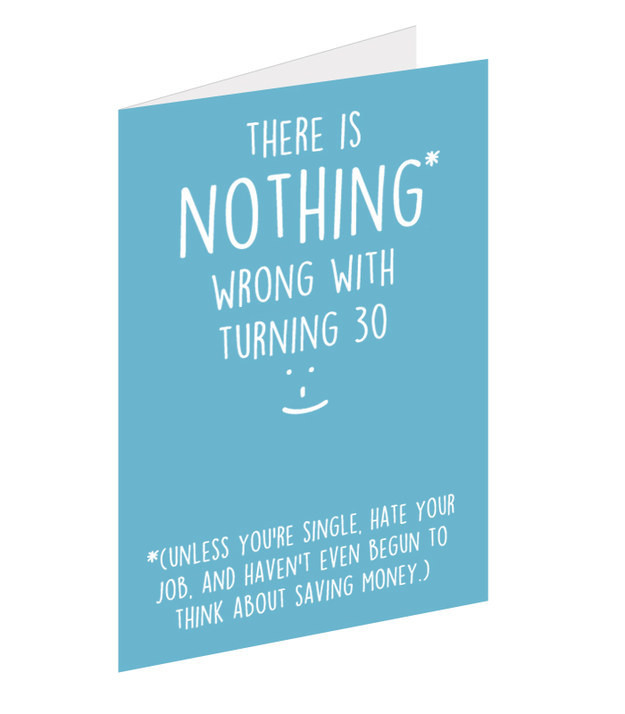Funny 30th Birthday Wishes
 12 Brutally Honest 30th Birthday Cards