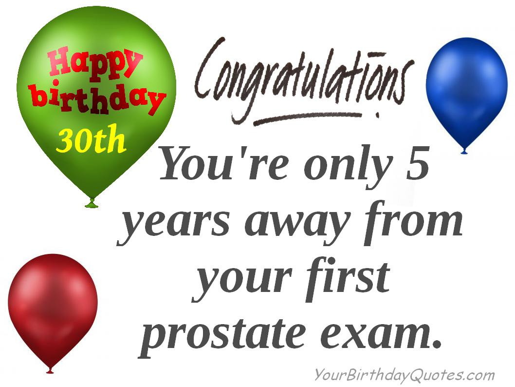 Funny 30th Birthday Wishes
 Happy 30th Birthday Quotes QuotesGram