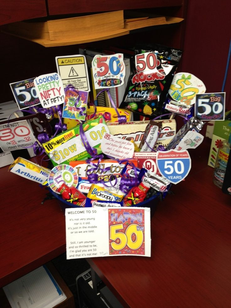 Funny 50Th Birthday Gift Ideas
 50th birthday t basket Ideas