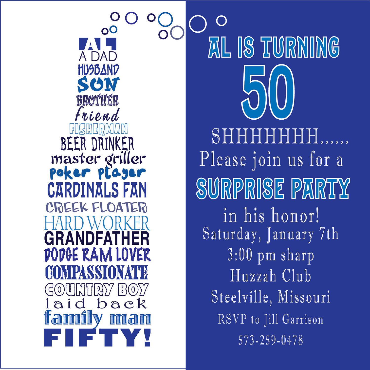 Funny 50th Birthday Invitations
 Funny 50th Birthday Party Invitation Wording