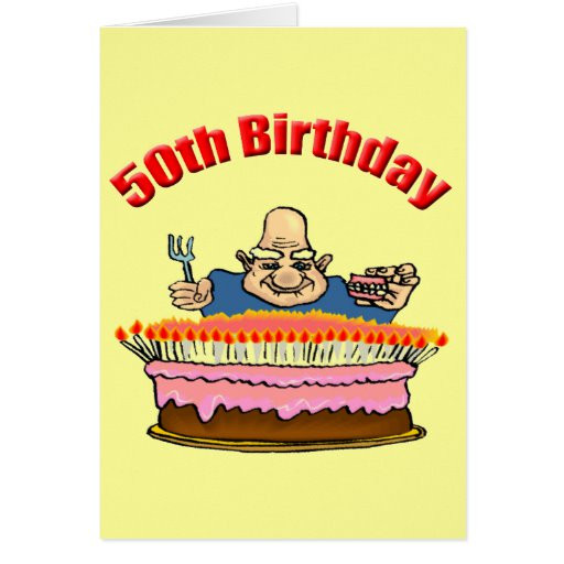 Funny 50th Birthday Invitations
 Funny 50th Birthday Invitations Greeting Card
