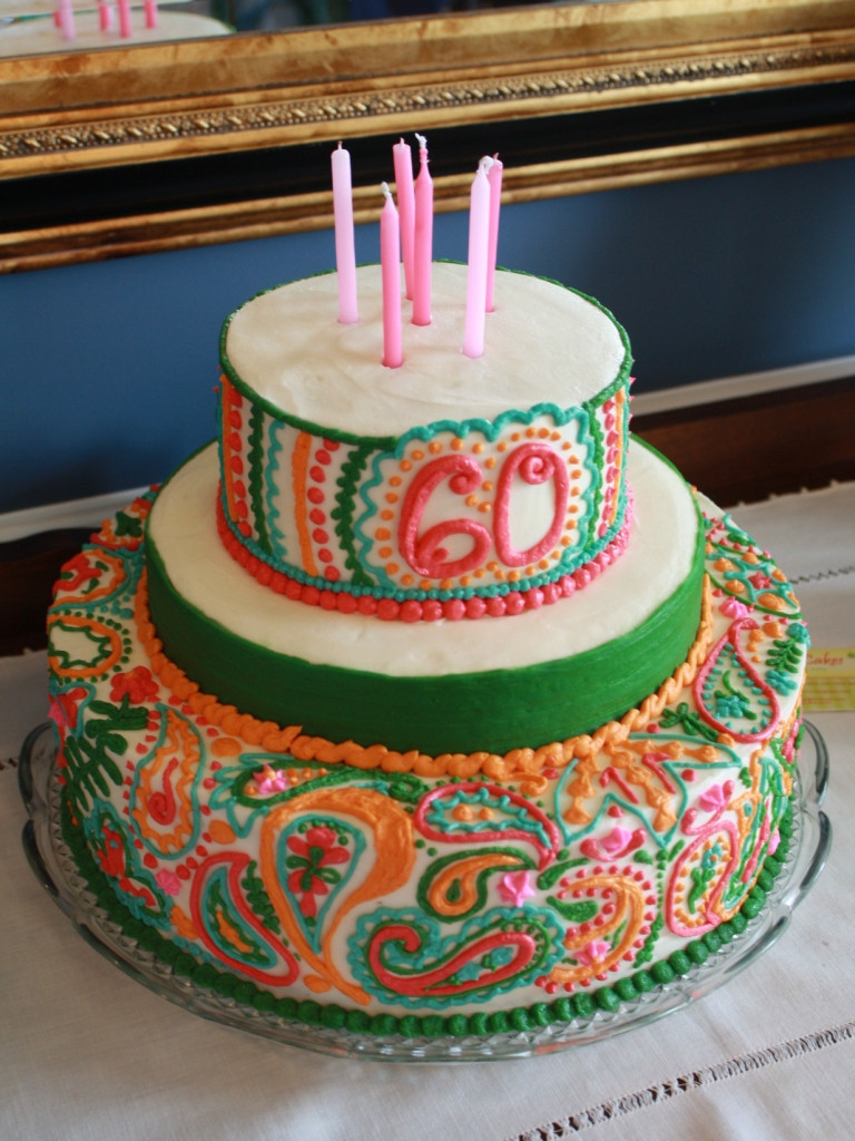 Funny 60th Birthday Cakes
 Party Cakes Paisley 60th Birthday Cake