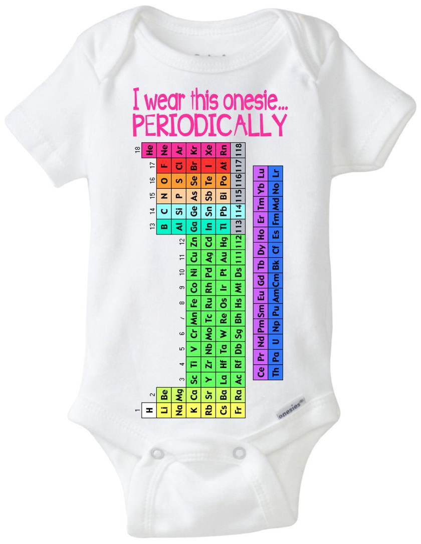Funny Baby Gift Ideas
 Funny Nerd Geek Science esie smart baby girl t idea I