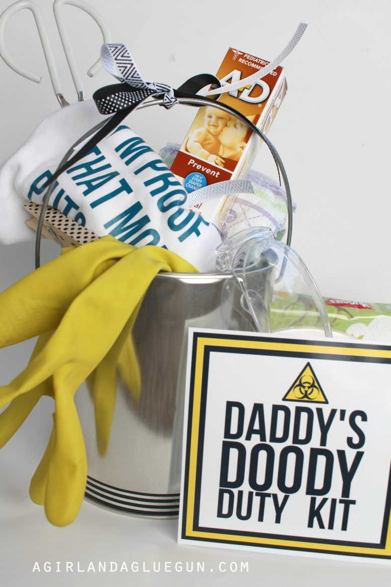 Funny Baby Gift Ideas
 funny baby shower t Daddy doody duty kit A girl and