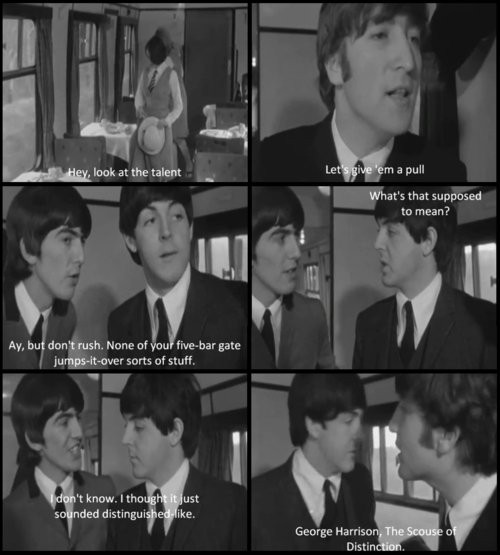 Funny Beatles Quotes
 The Beatles A Hard Day S Night The Movie Quotes QuotesGram