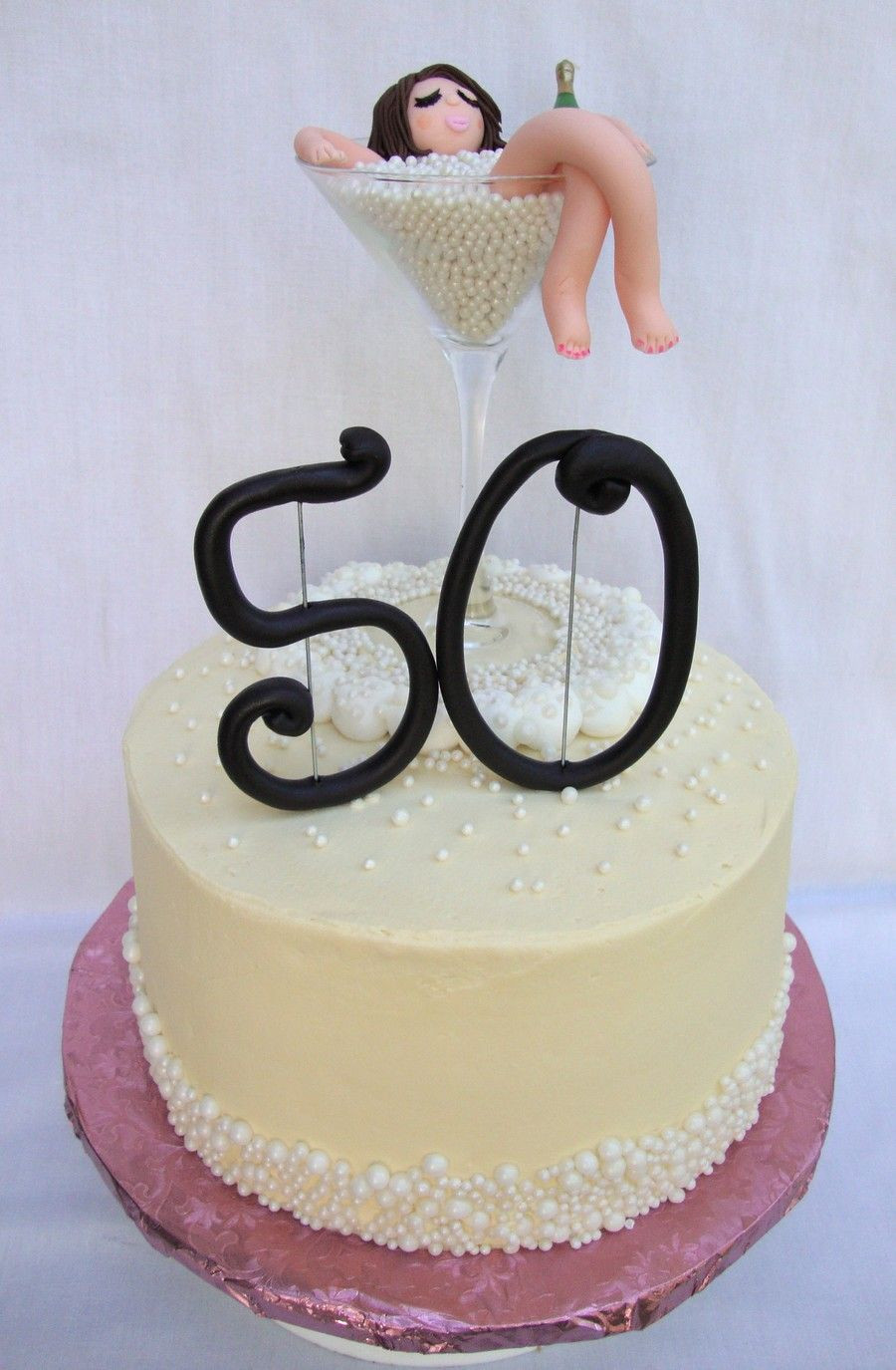 Funny Birthday Cake Ideas
 champagne bubble bath 50th