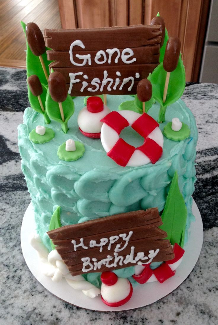 Funny Birthday Cakes Images
 Best 25 Fishing birthday cakes ideas on Pinterest