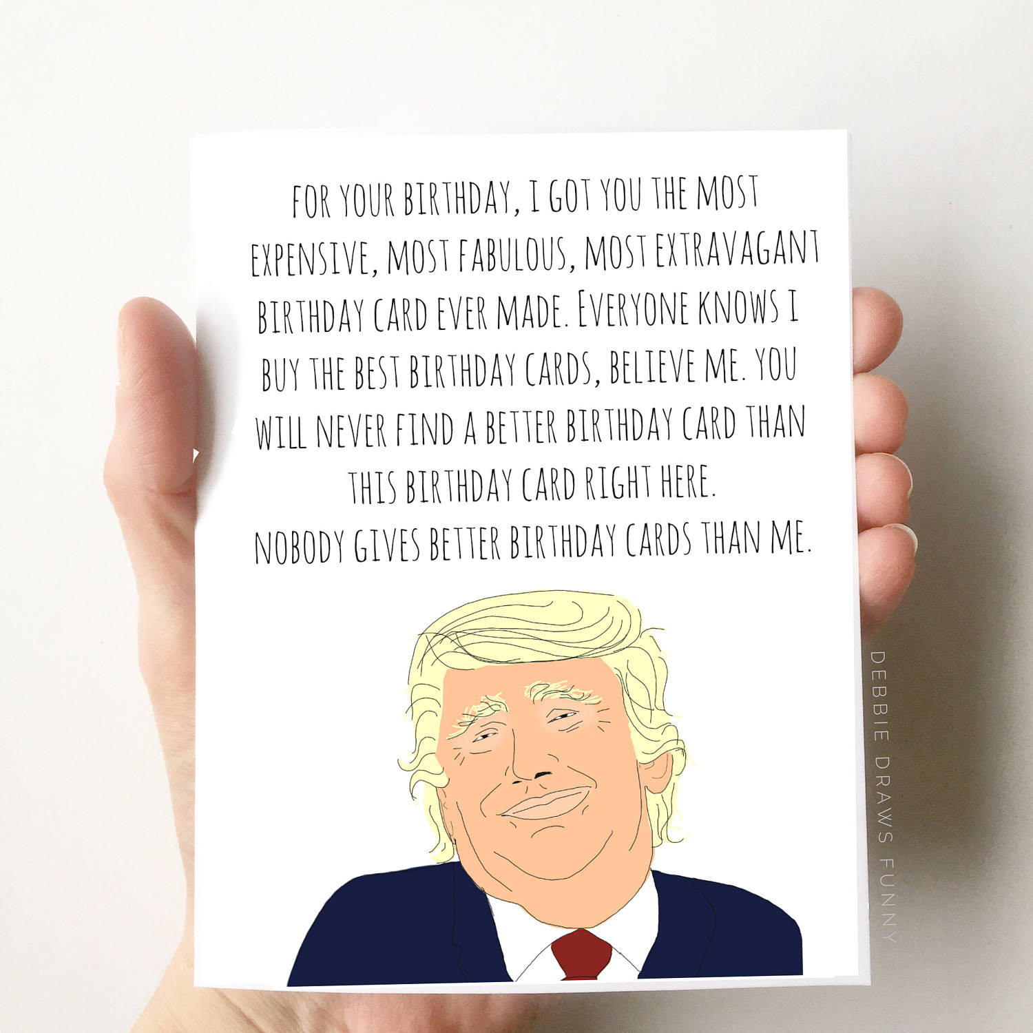 Funny Birthday Card For Dad
 Donald Trump Birthday Card Funny Birthday Card Boyfriend