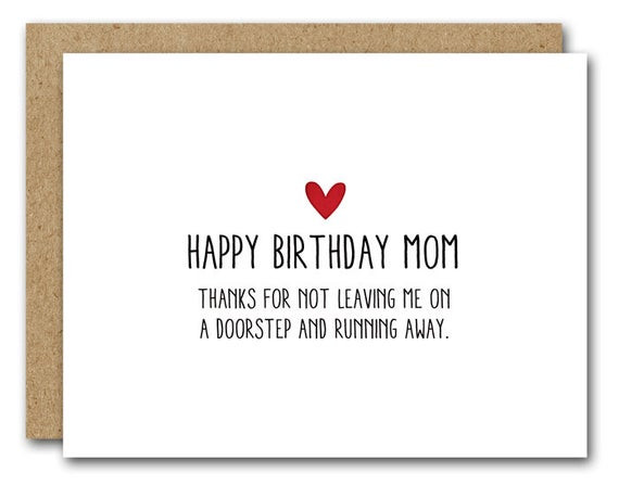 Funny Birthday Card For Mom
 PRINTABLE Mom Birthday Card Funny Mom Card INSTANT DOWNLOAD