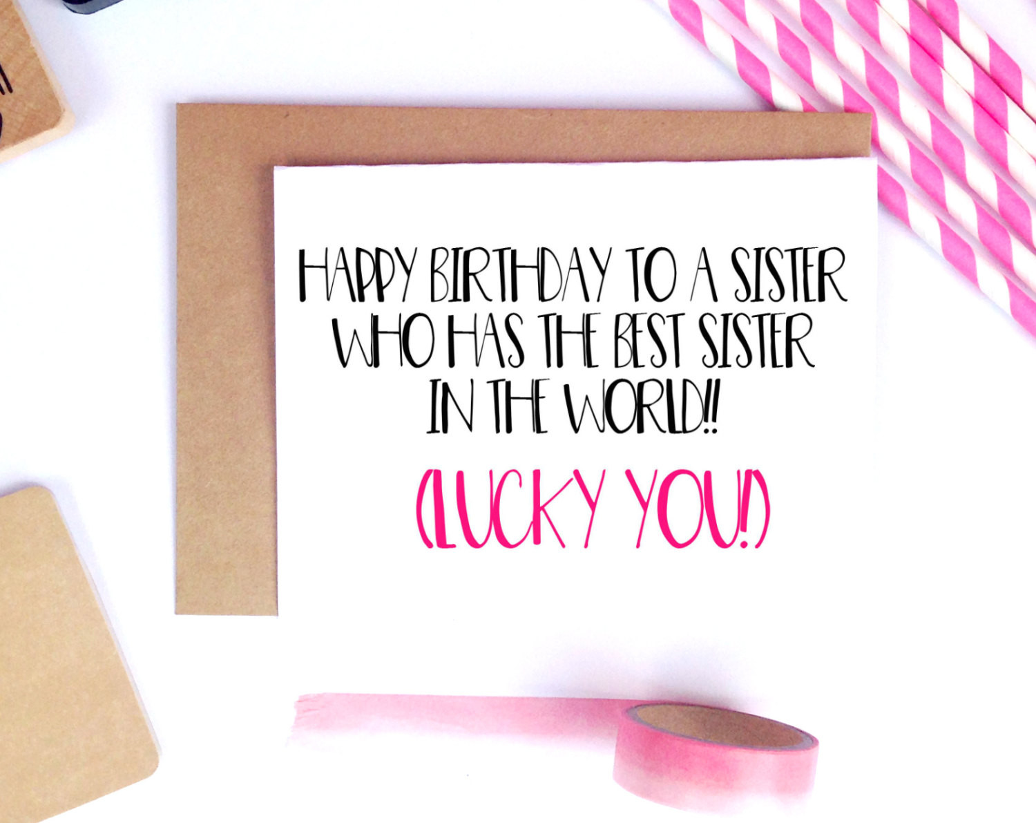 Funny Birthday Card For Sister
 Funny Sister Birthday Card For Her Sister Birthday Gift
