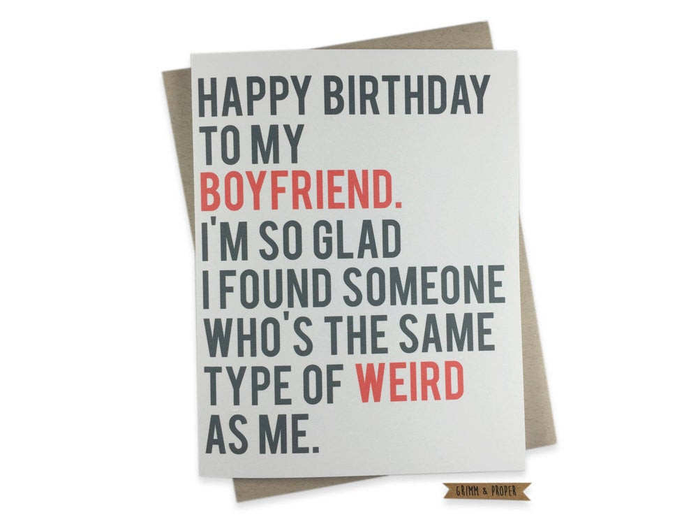 Funny Birthday Cards For Boyfriend
 Funny Boyfriend Birthday Card Boyfriend s Birthday