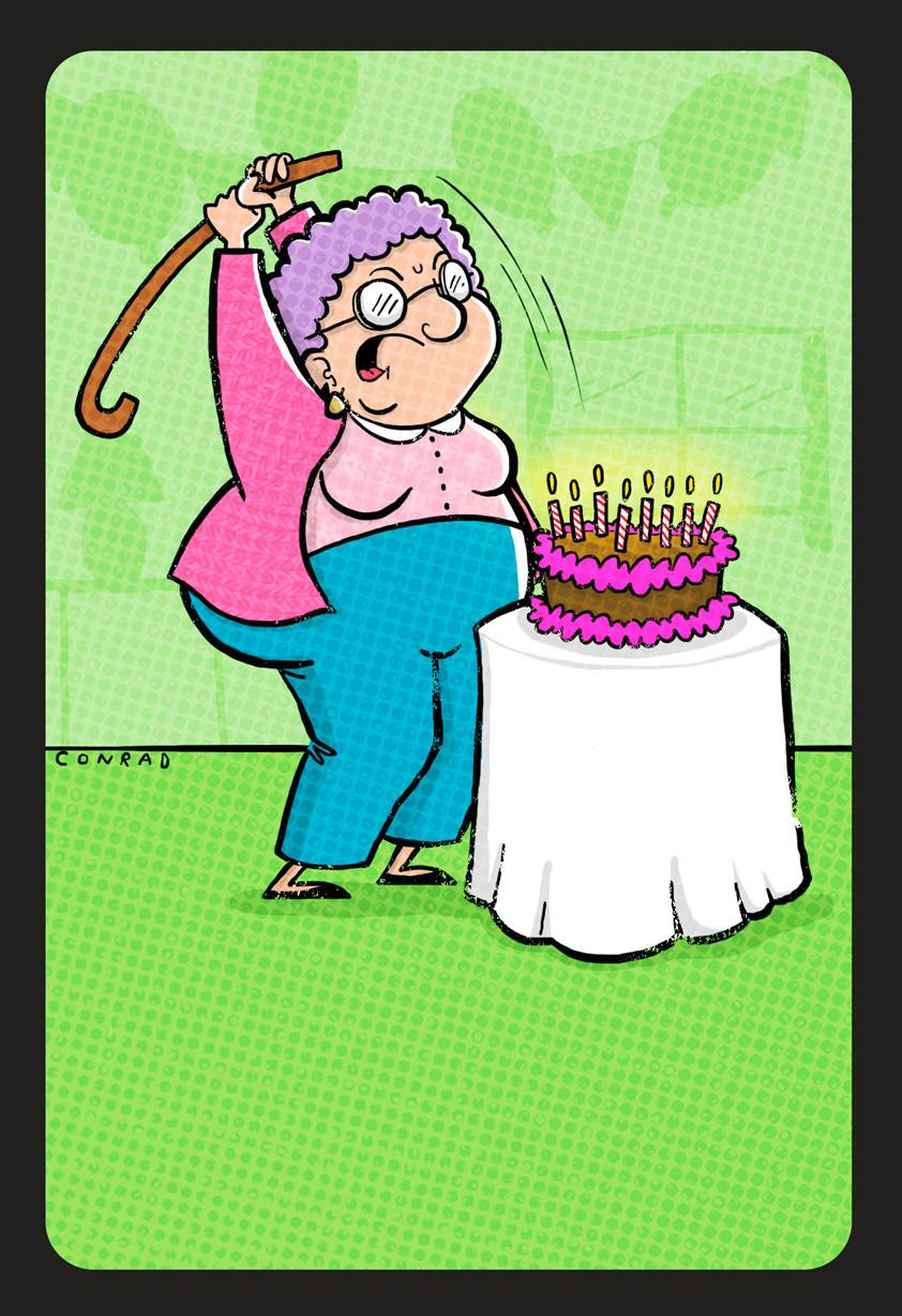 Funny Birthday Cards For Grandma
 Cake Smashing Grandma Funny Birthday Card Greeting Cards