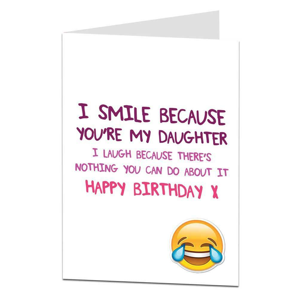 Funny Birthday Cards For Mom From Daughter
 Funny Happy Birthday Card For Daughter Daughter s 21st 30th 40th