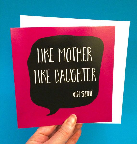 Funny Birthday Cards For Mom From Daughter
 Funny mothers day card funny birthday card for mum mother and daughter card adult greeting