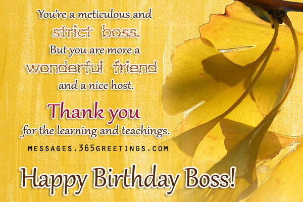 Funny Birthday Quotes For Boss
 Birthday Wishes For Boss 365greetings