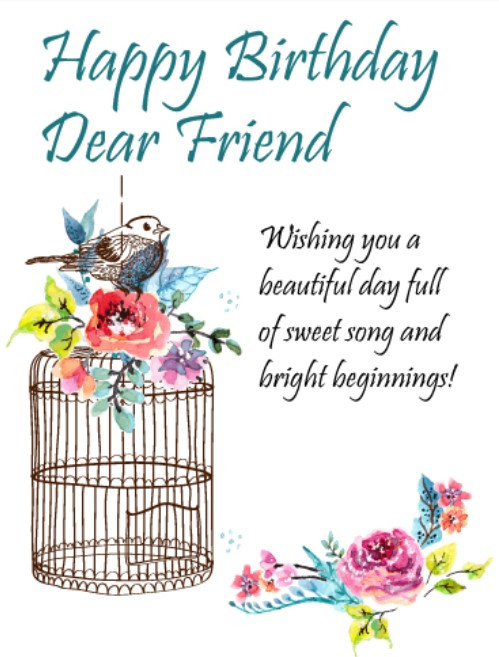 Funny Birthday Wish For A Friend
 50 Best Happy Birthday Greetings to a Friend Quotes Yard