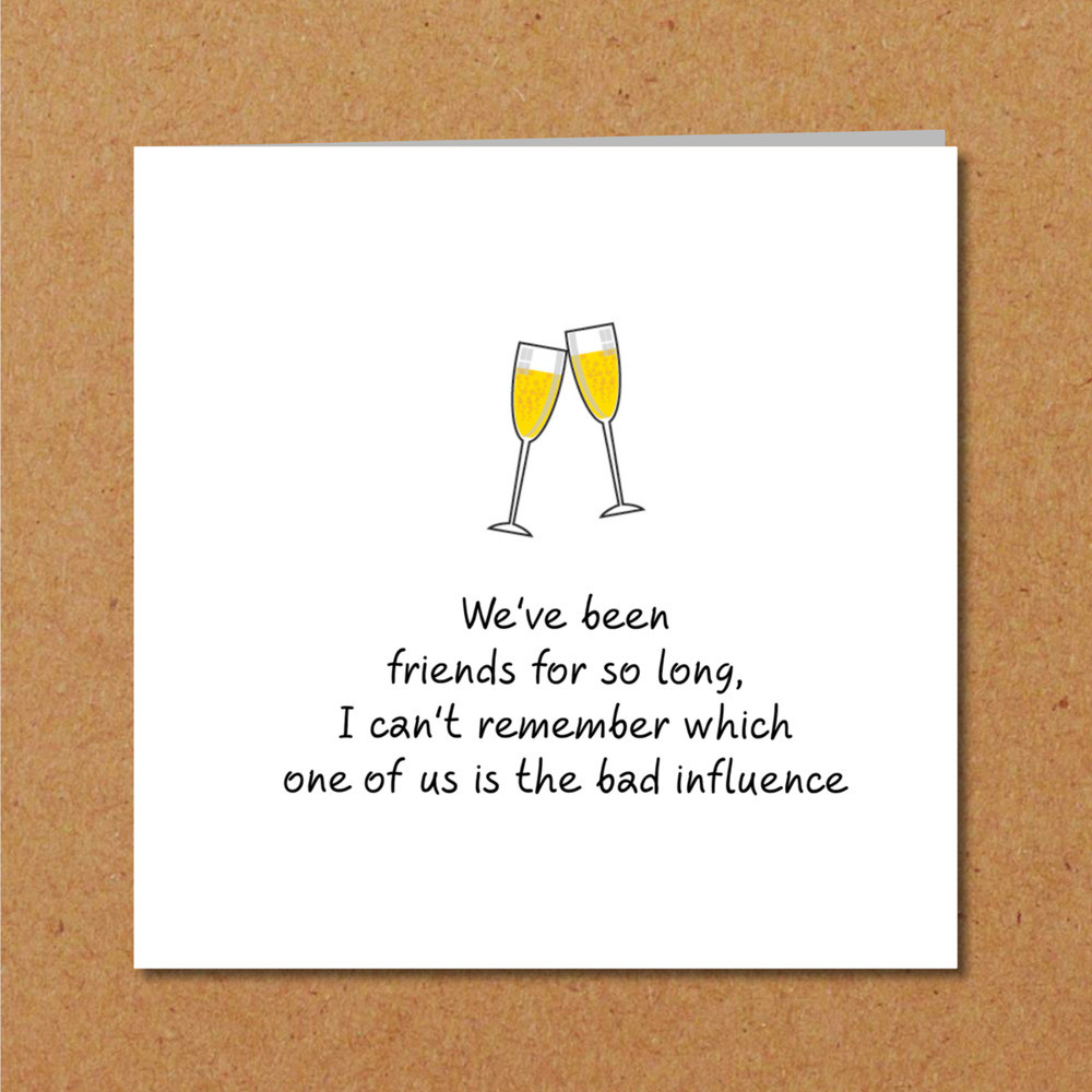 Funny Birthday Wishes For Best Friend Female
 BFF Birthday Card best friend bestie girl female funny