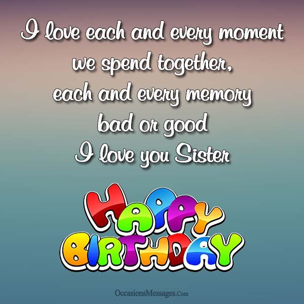 Funny Birthday Wishes For Younger Sister
 The Best Happy Birthday Wishes for Sister Occasions Messages