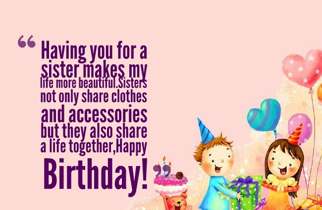 Funny Birthday Wishes For Younger Sister
 Birthday Wishes For Sister Happy Birthday Sister Funny