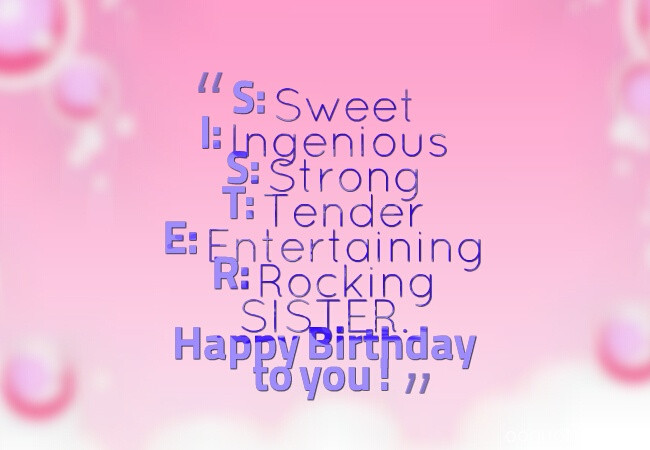 Funny Birthday Wishes For Younger Sister
 Birthday Quotes for younger Sister 4 – Funpro