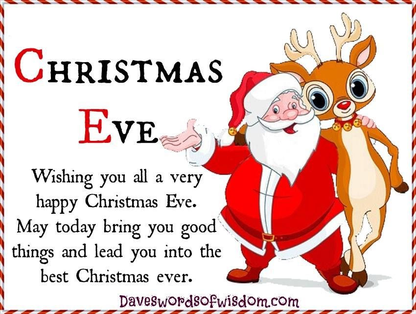 Funny Christmas Eve Quotes
 Wishing You All A Happy Christmas Eve s