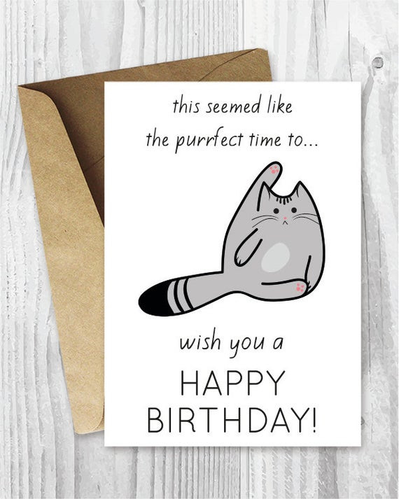 Funny Happy Birthday Card
 Funny Birthday Cards Printable Birthday Cards Funny Cat
