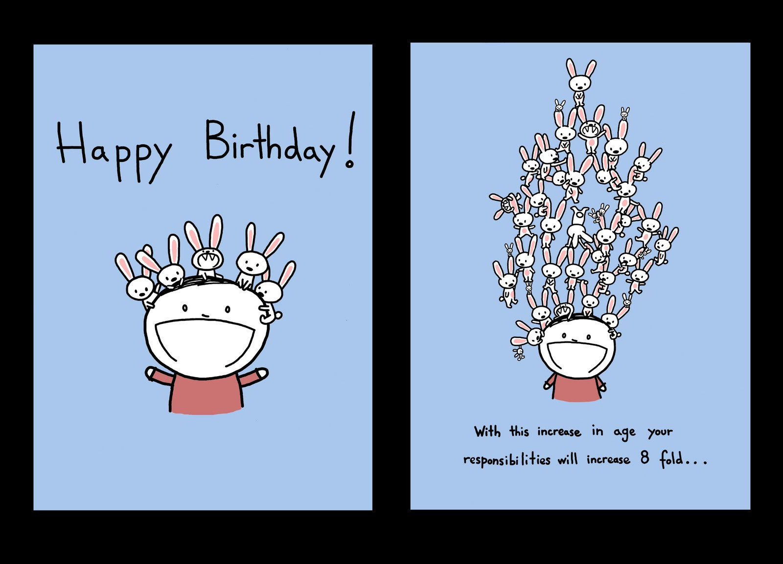 Funny Happy Birthday Card
 CHRONICALLY SICK BUT STILL THINKING I THINK Greeting