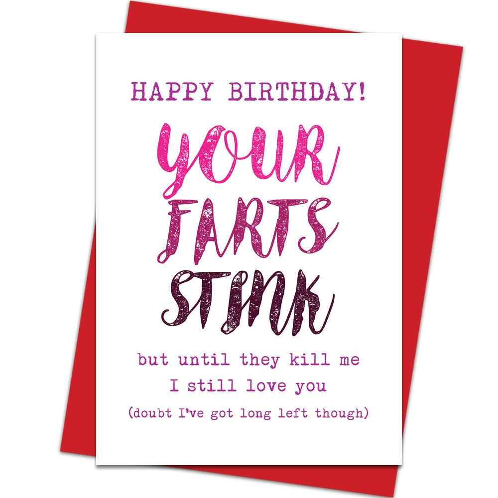 Funny Husband Birthday Wishes
 Funny Happy Birthday Card Boyfriend Husband Girlfriend