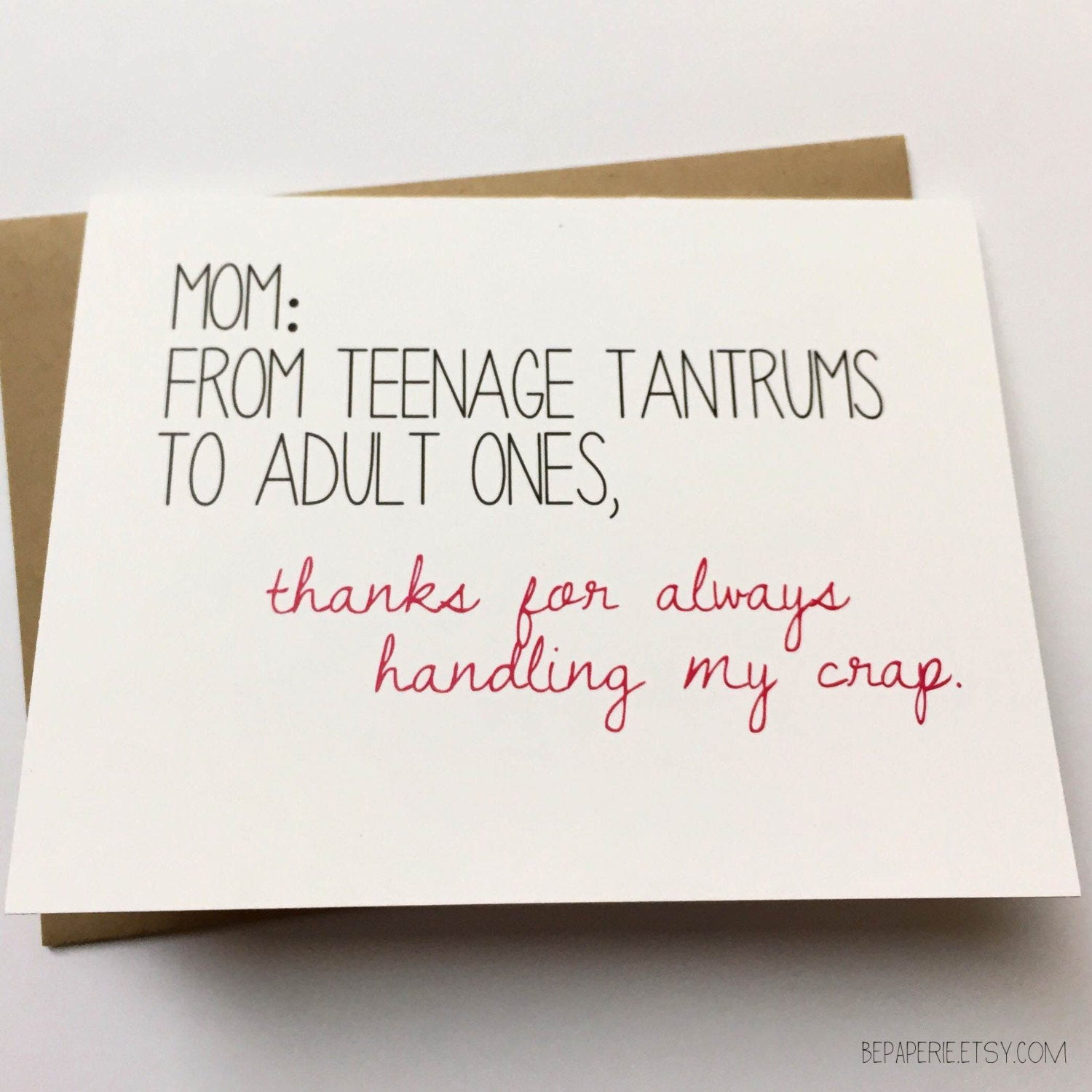 Funny Mom Birthday Quotes From Daughter
 Mom Card Funny Card for Mom Mom Birthday Card Funny