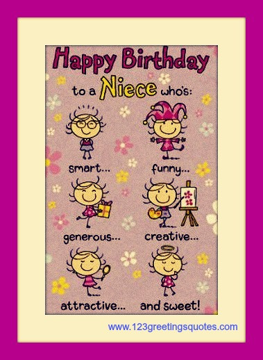 Funny Niece Birthday Wishes
 Awesome Happy Birthday Niece E Greeting Cards