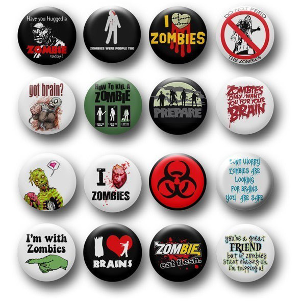 Funny Pins
 Funny Zombie Pins Buttons