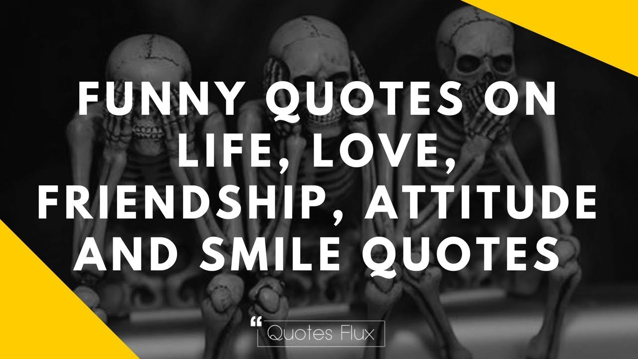 Funny Quotes About Life And Love
 Funny Quotes on life love friendship attitude and smile