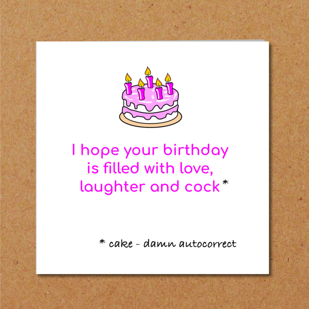 Funny Sexy Birthday Cards
 BIRTHDAY CAKE card funny humorous girl female friend rude