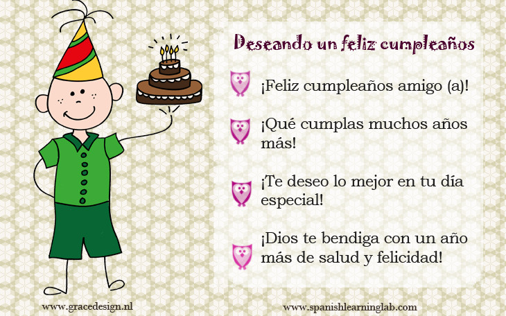 Funny Spanish Birthday Wishes
 Phrases for Wishing Happy Birthday in Spanish