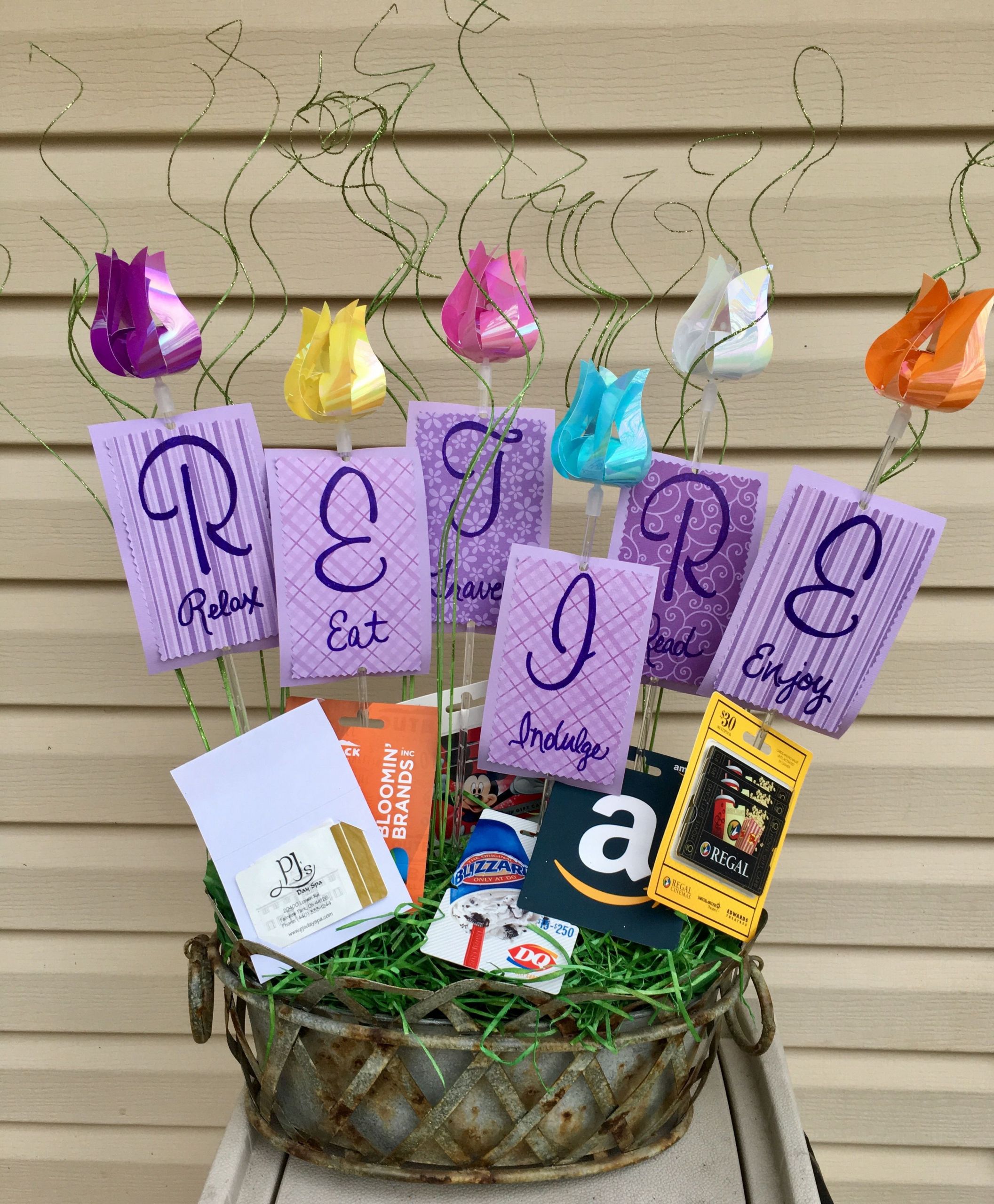 Funny Teacher Retirement Party Ideas
 Retirement t basket with t cards Relax Eat Travel