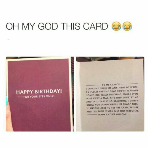 Funny Things To Say In A Birthday Card
 Happy birthday image by KSENIA L on Favim