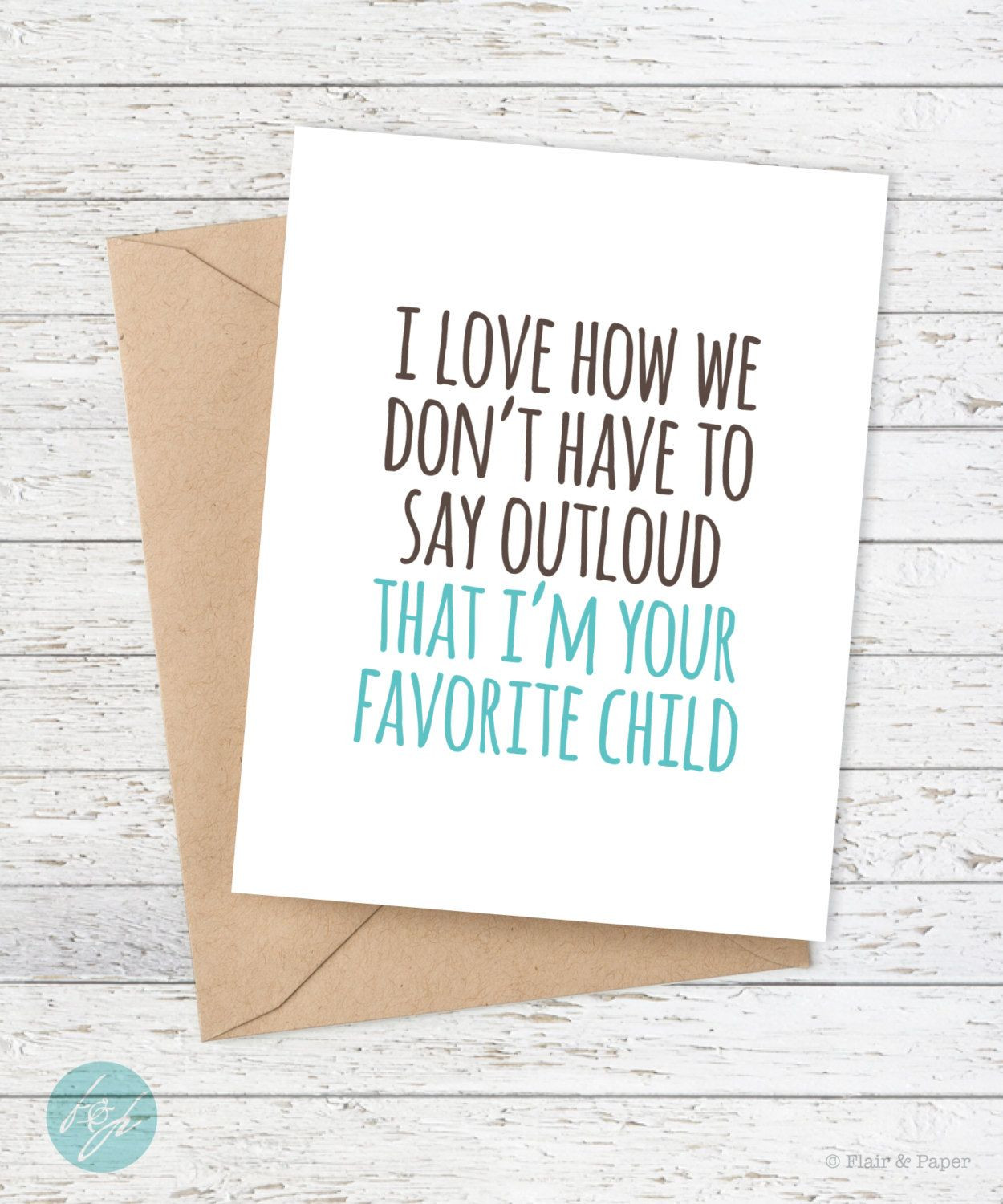 Funny Things To Say In A Birthday Card
 Funny Father s Day Card Mother s Day Card Dad Birthday