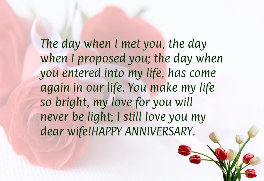 Funny Wedding Anniversary Quotes For Wife
 Anniversary Words for Wife