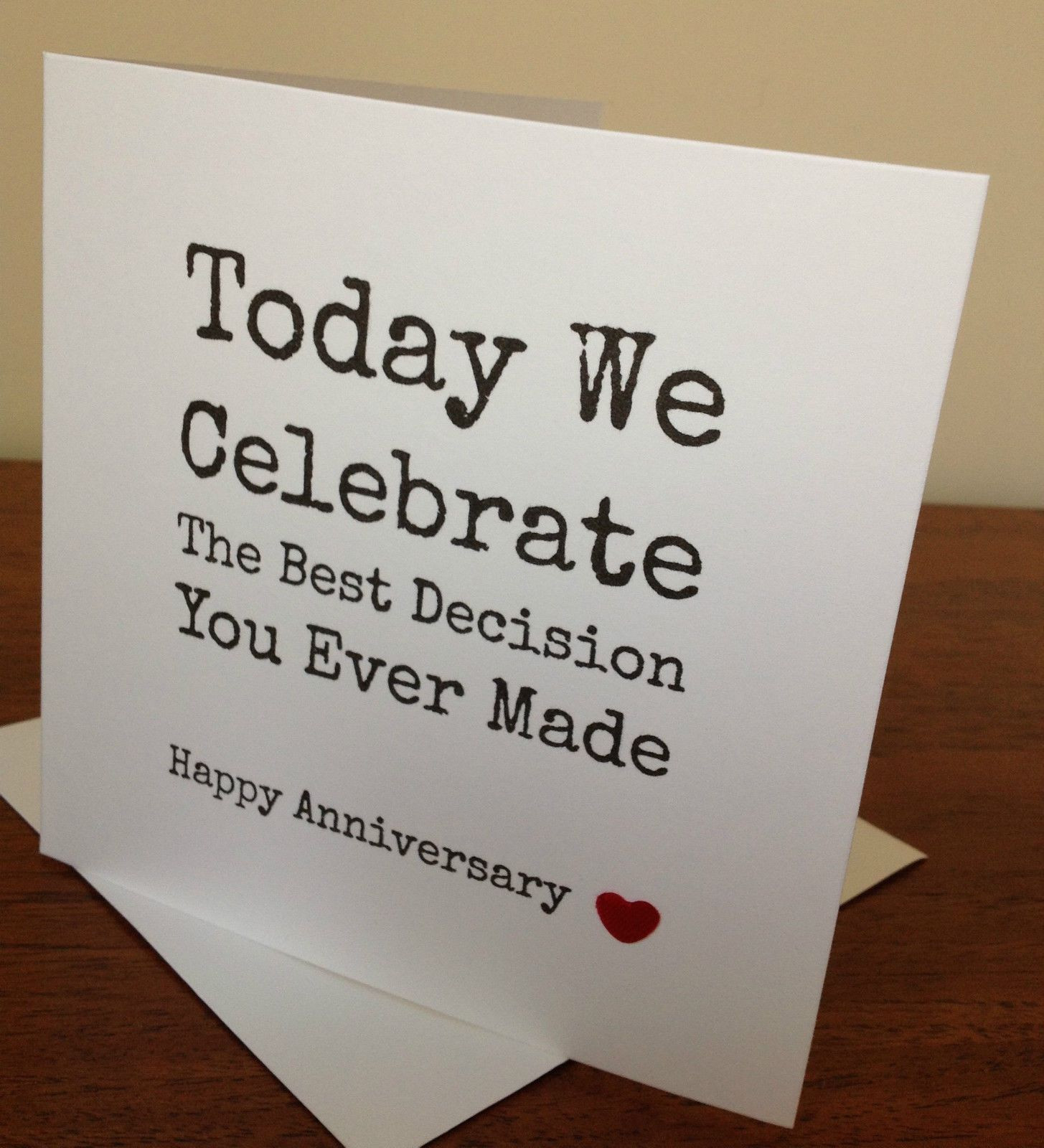 Funny Wedding Anniversary Quotes For Wife
 Handmade wife husband anniversary card funny