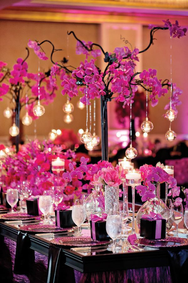 Fuschia Wedding Decorations
 Pink Wedding Ideas with Elegance