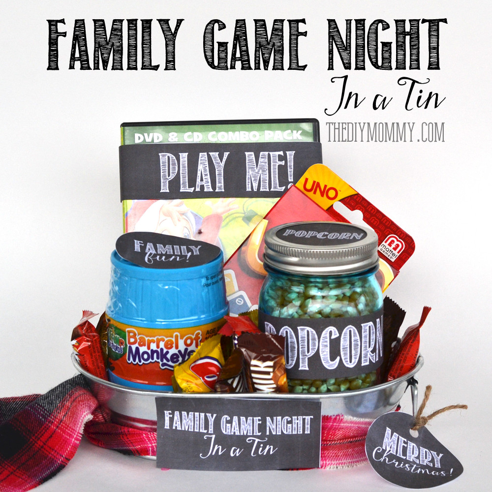 Game Night Gift Basket Ideas
 A Gift In A Tin Family Game Night In A Tin