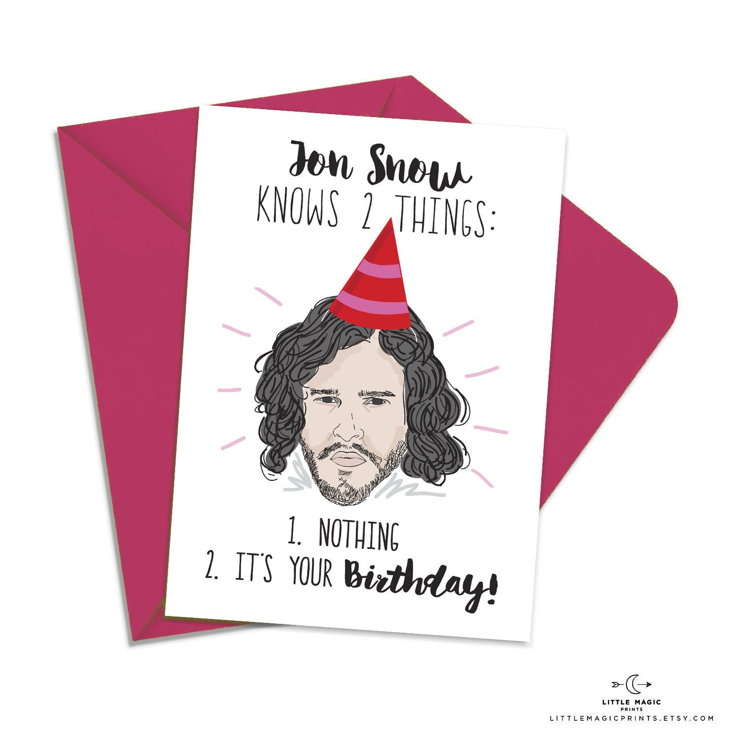 Game Of Thrones Birthday Card
 Printable Game of Thrones Card Printable Jon Snow Birthday