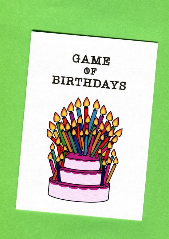 Game Of Thrones Birthday Card
 Birthday Card from Kasia – medmind