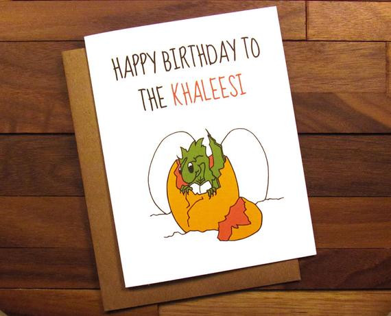 Game Of Thrones Birthday Card
 Funny Birthday Card Game of Thrones Birthday Card with