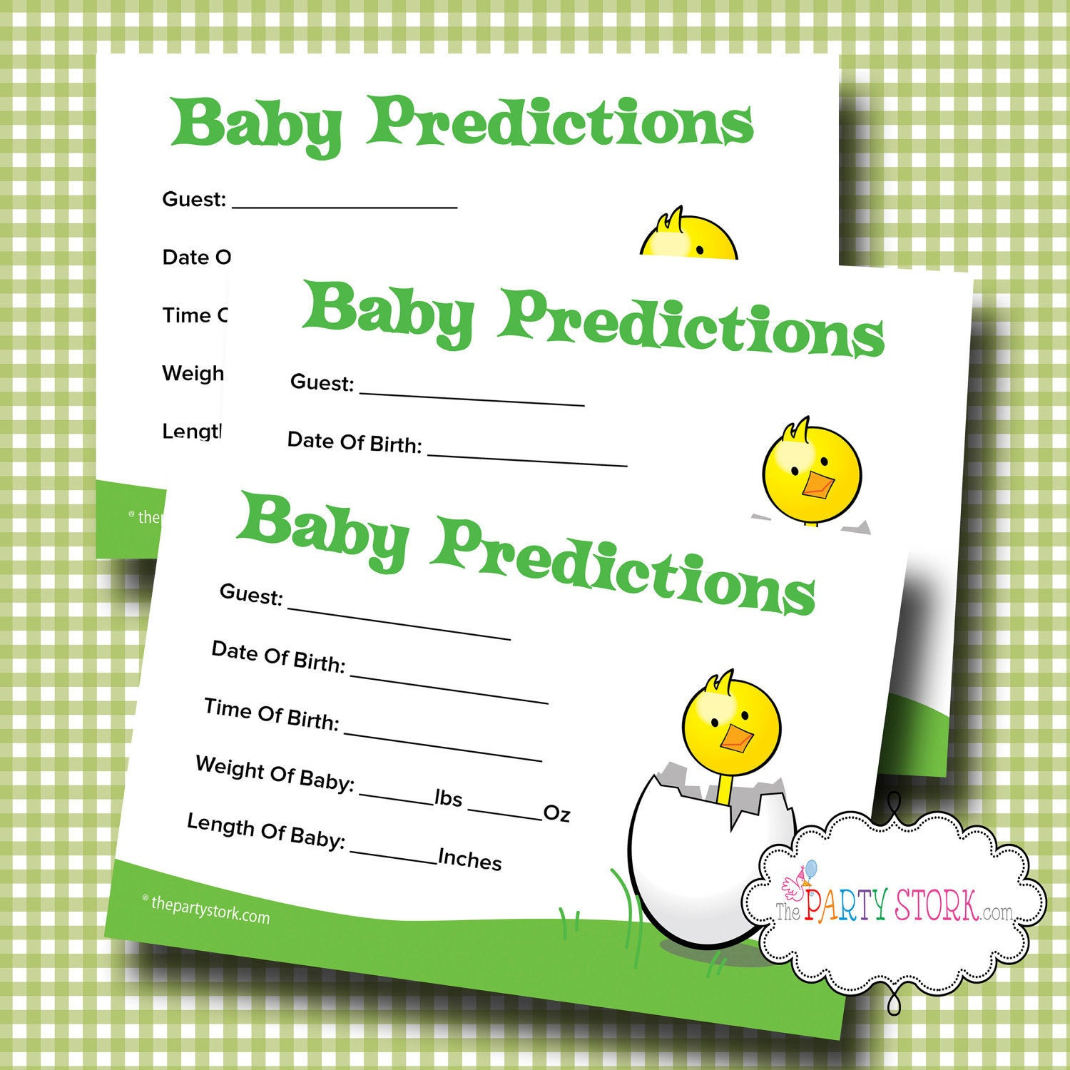 Games For Baby Showers Party
 Printable Baby Shower Prediction Game Baby Shower by