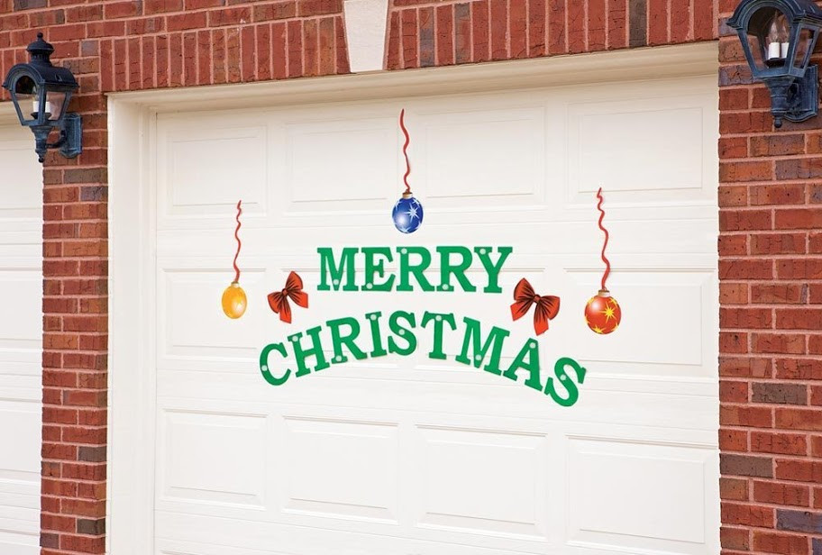Garage Door Magnets
 Outdoor Christmas Decorations Simple Christmas Door Hanger