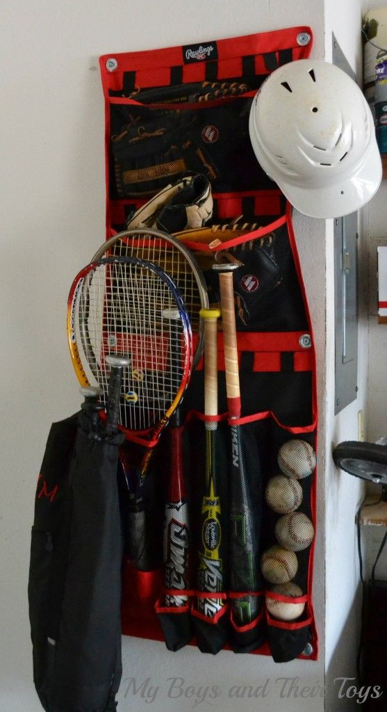 Garage Sports Organizer
 1000 images about Organizing Sports Equipment on