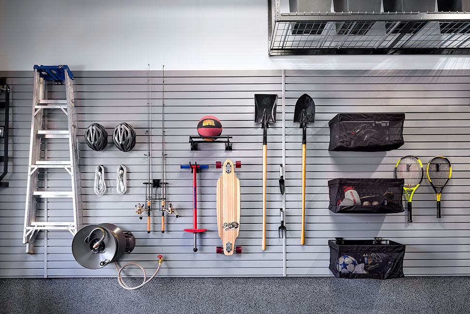 Garage Storage Organizers
 Reclaim Your Garage Floor Space With a Handy Slatwall System