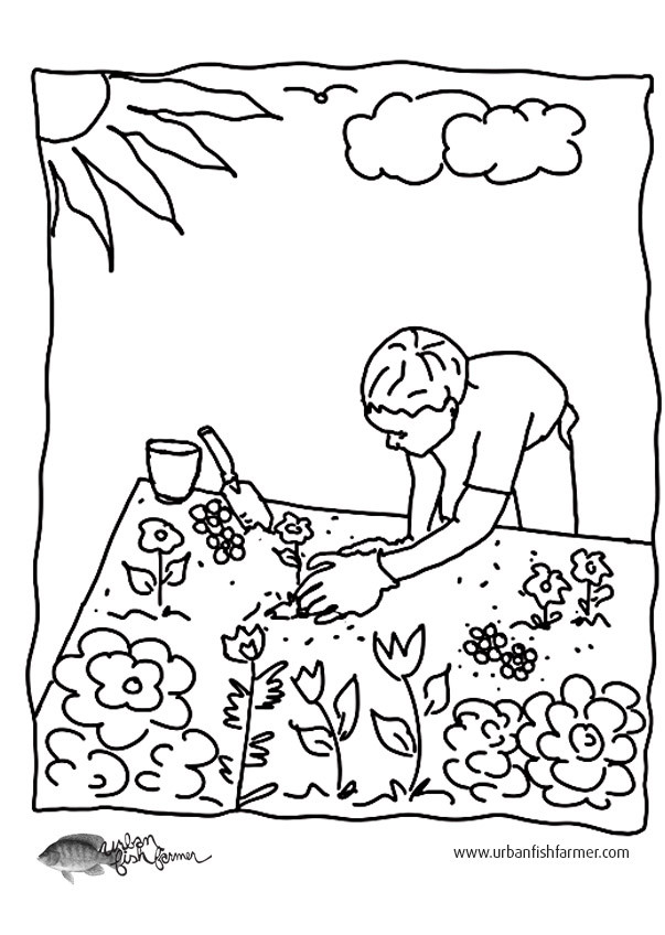 Garden Coloring Pages For Kids
 Garden Coloring – Fun For Kids
