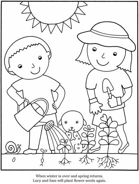 Garden Coloring Pages For Kids
 Color & Garden FLOWERS Dover Publications